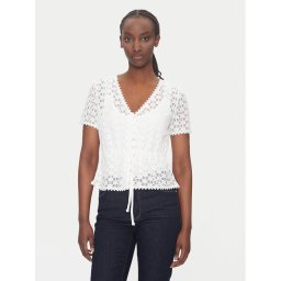Morgan Блуза 231-DATE Бял Slim Fit