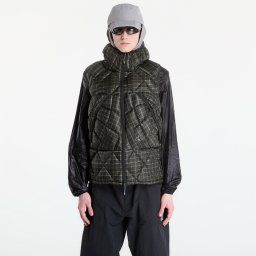 Яке ROA Nuna 600 Fill Power Printed Check Hooded Down Vest Anthracite S