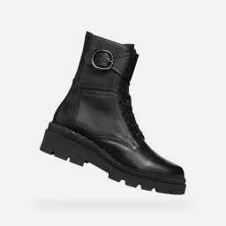 Black women's ankle boots Geox Felleny - Women's