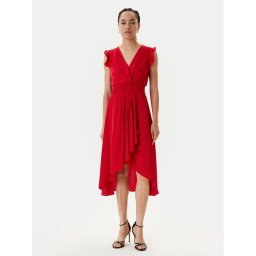 Morgan Коктейлна рокля 222-RWALLY Червен Regular Fit