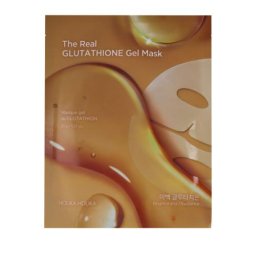 Holika Holika The Real Glutathione Gel Mask нощна маска за лице за здрав, сияен и отпочинал вид 35 g унисекс