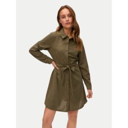 Vero Moda Рокля тип риза Elly 10334288 Зелен Regular Fit