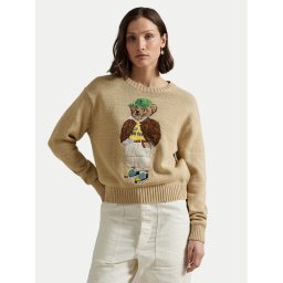 Polo Ralph Lauren Пуловер 211972121001 Бежов Relaxed Fit