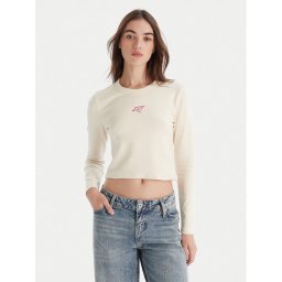 HUGO Блуза Duspark 50550132 Бежов Slim Fit