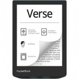 Електронен четец PocketBook Verse PB629 - 6" E-Ink Carta, SMARTlight, 8GB + microSD, Wi-Fi, USB-C - 2 Цвята (Сив, Син)