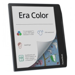 Цветен електронен четец PocketBook Era Color PB700K3 - 7" E Ink Kaleido™ 3, 32GB, SMARTlight, IPX8 водоустойчив, Wi-Fi, Bluetooth, USB-C, Сребрист