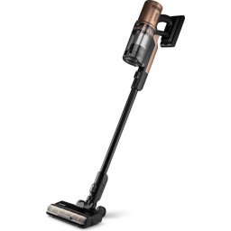 Вертикална прахосмукачка Gorenje SVC259449NDCO, LED дисплей, Филтър H13, LED осветление, Li-ion батерия, Сатенено меден