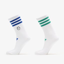 Чорапи adidas Ftball Cr S 2-Pack White/ Royal Blue/ Secogr M