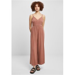 Women's Terracotta Modal Spaghetti Jumpsuit