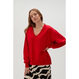 Marisse Women's Sweatshirt L-Bl-4608 Red