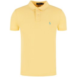 Polo Ralph Lauren Тениска с яка и копчета Core Replen 710782592 Жълт Custom Slim Fit