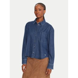 Weekend Max Mara дънкова риза Obbia 2525116052 Син Boxy Fit