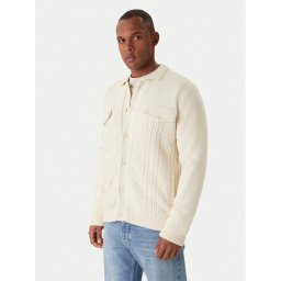 JOOP! Jeans Кардиган Walto 30047659 Екрю Modern Fit