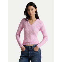 Polo Ralph Lauren Пуловер 211971870006 Розов Slim Fit