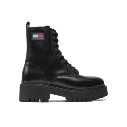 Tommy Jeans Туристически oбувки Urban Tommy Jeans Lace Up Boot EN0EN01995 Черен