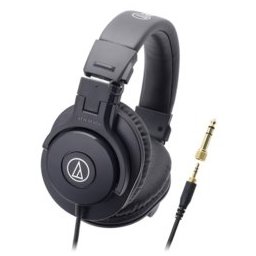 Слушалки Audio-Technica ATH-M30X, за професионален мониторинг, 40мм говорители, 15-22kHz, 96 dB, сгъваеми, черни