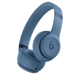 Слушалки Beats Solo4 Slate Blue, безжични/жични, Bluetooth, USB-C, Jack 3.5mm, микрофон, до 50 часа време на работа, сини