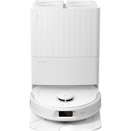 Прахосмукачка робот Roborock Q Revo Plus, Aвтоматична изпразваща станция, 60W, 7000Pa, 180 мин автономия, 3D Lidar mapping, 5200 mAh, 330 ml контейнер за прах, Бял
