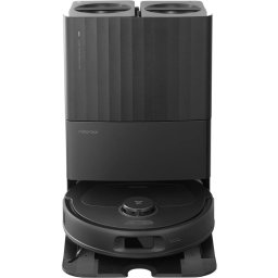 Прахосмукачка робот Roborock Q Revo Plus, Aвтоматична изпразваща станция, 60W, 7000Pa, 180 мин автономия, 3D Lidar mapping, 5200 mAh, 330 ml контейнер за прах, Черен