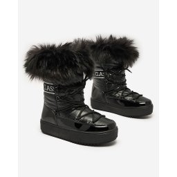 Resti Lace-up boots a'la snow boots with fur Heccti