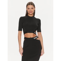 Hugo Пуловер Satchina 50508600 Черен Slim Fit