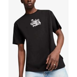 PUMA Graphics Bicycle Kick Tee Black