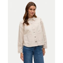 Vero Moda дънкова риза Jamie 10331693 Бежов Relaxed Fit