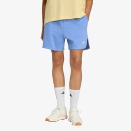 Къси панталони adidas 3 Stripes Studio Fleece Loose Shorts Blue Fusion L