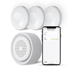 Интелигентна WiFi Аларма за Наводнение с 3 Безжични Сензора и Сирена 90dB Комплект