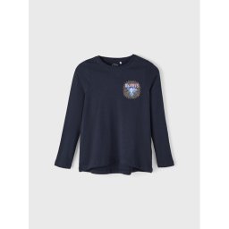NAME IT Тениска с дълъг ръкав Violet 13206643 Тъмносин Loose Fit
