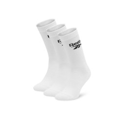 Reebok Дълги чорапи R0452-SS24 (3-pack) Бял