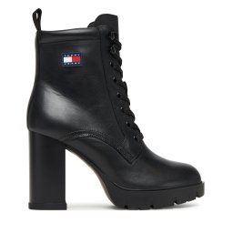 Зимни обувки Tommy Jeans Tjw Lace Up EN0EN02832 Черен