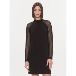 Liu Jo Коктейлна рокля 5F3120 J5360 Черен Regular Fit