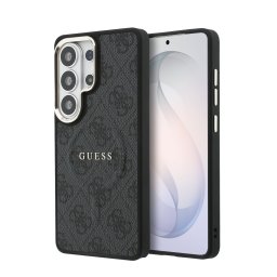 Гръб Guess за Samsung Galaxy S26 Ultra, PU, Leather, 4G Gold Frame, Magnetic Case, Черен