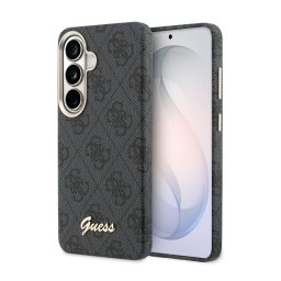 Гръб Guess за Samsung Galaxy S26, PU, 4G, Script Metal Logo, Magnetic Case, Черен