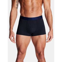 Set of three men's boxer shorts in black, navy blue and grey Under Armour UA Performance Cotton 3in