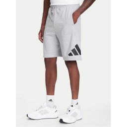 adidas Спортни шорти Essentials Big Logo JE8957 Сив Regular Fit