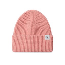 Calvin Klein Jeans Шапка Monogram Rib Beanie IU0IU00440 Розов