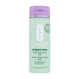 Clinique All About Clean Liquid Facial Soap Mild 200 ml почистващ течен сапун за лице за жени