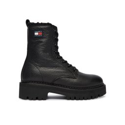 Tommy Jeans Туристически oбувки Tjw Urban Laceup Boot Wl EN0EN02906 Черен