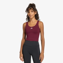 Потник adidas 3 Stripes Studio All Me Light Support Tank Top Maroon M
