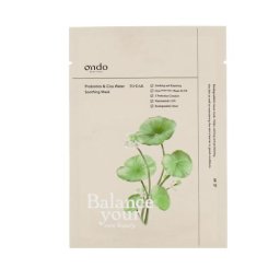 Ondo Beauty 36.5 TO-DAK Probiotics & Cica Water Soothing Mask успокояваща маска за лице 25 g унисекс