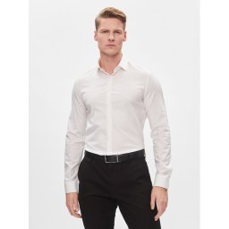 Calvin Klein Риза K10K112305 Бял Slim Fit