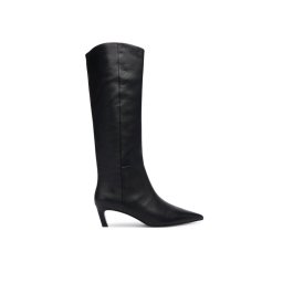 Calvin Klein Ботуши Ess Kitten Heel Long Boots HW0HW02690 Черен