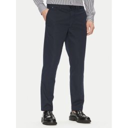 BOSS Текстилни панталони H-Kaiton1 50540650 Тъмносин Slim Fit