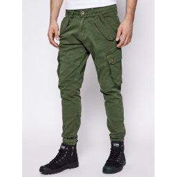 Alpha Industries Текстилни панталони Combat 126215 Зелен Slim Fit