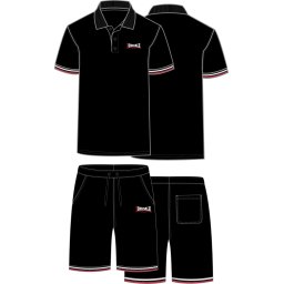 Комплект от мъжка поло тениска и шорти Lonsdale