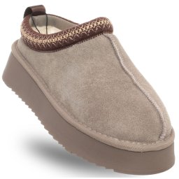 Пантофи SOLO SOPRANI COUTURE с косъм, бежови