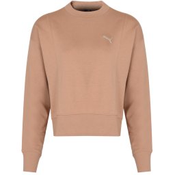 PUMA Суитшърт HER Crew, цвят прах и тен