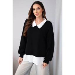 Дамски суитшърт Kesi Włoski с детайл тип риза